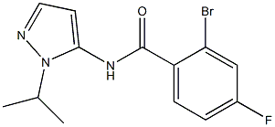 2-bromo-4-fluoro-N-(1-isopropyl-1H-pyrazol-5-yl)benzamide Struktur