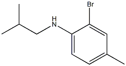 2-bromo-4-methyl-N-(2-methylpropyl)aniline Struktur