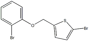 2-bromo-5-(2-bromophenoxymethyl)thiophene Struktur