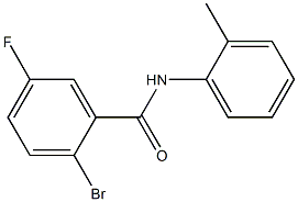 2-bromo-5-fluoro-N-(2-methylphenyl)benzamide Struktur