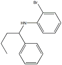 2-bromo-N-(1-phenylbutyl)aniline Struktur