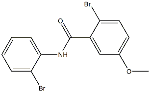 2-bromo-N-(2-bromophenyl)-5-methoxybenzamide Struktur