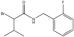 2-bromo-N-(2-fluorobenzyl)-3-methylbutanamide Struktur