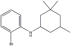 2-bromo-N-(3,3,5-trimethylcyclohexyl)aniline Struktur