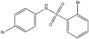 2-bromo-N-(4-bromophenyl)benzene-1-sulfonamide Struktur