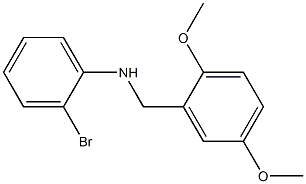 2-bromo-N-[(2,5-dimethoxyphenyl)methyl]aniline Struktur