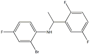 2-bromo-N-[1-(2,5-difluorophenyl)ethyl]-4-fluoroaniline Struktur