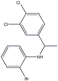 2-bromo-N-[1-(3,4-dichlorophenyl)ethyl]aniline Struktur