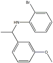 2-bromo-N-[1-(3-methoxyphenyl)ethyl]aniline Struktur