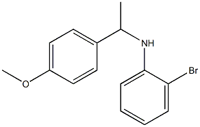 2-bromo-N-[1-(4-methoxyphenyl)ethyl]aniline Struktur