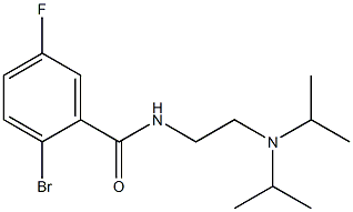 2-bromo-N-[2-(diisopropylamino)ethyl]-5-fluorobenzamide Struktur