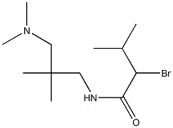 2-bromo-N-{2-[(dimethylamino)methyl]-2-methylpropyl}-3-methylbutanamide Struktur