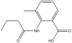 2-butanamido-3-methylbenzoic acid Struktur