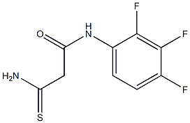 2-carbamothioyl-N-(2,3,4-trifluorophenyl)acetamide Struktur