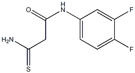 2-carbamothioyl-N-(3,4-difluorophenyl)acetamide Struktur