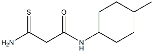 2-carbamothioyl-N-(4-methylcyclohexyl)acetamide Struktur