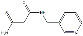 2-carbamothioyl-N-(pyridin-3-ylmethyl)acetamide Struktur