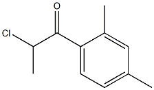 2-chloro-1-(2,4-dimethylphenyl)propan-1-one Struktur