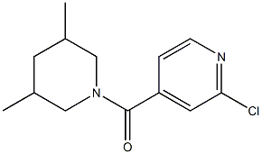 2-chloro-4-[(3,5-dimethylpiperidin-1-yl)carbonyl]pyridine Struktur