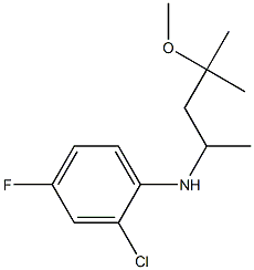 2-chloro-4-fluoro-N-(4-methoxy-4-methylpentan-2-yl)aniline Struktur