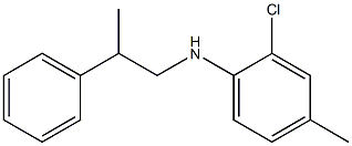 2-chloro-4-methyl-N-(2-phenylpropyl)aniline Struktur