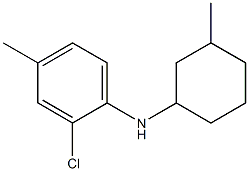 2-chloro-4-methyl-N-(3-methylcyclohexyl)aniline Struktur