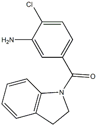 2-chloro-5-(2,3-dihydro-1H-indol-1-ylcarbonyl)aniline Struktur