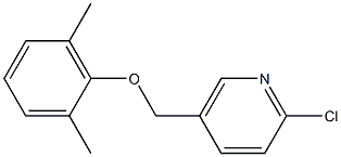 2-chloro-5-(2,6-dimethylphenoxymethyl)pyridine Struktur