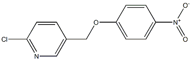 2-chloro-5-(4-nitrophenoxymethyl)pyridine Struktur