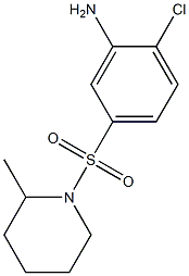 2-chloro-5-[(2-methylpiperidine-1-)sulfonyl]aniline Struktur