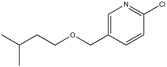 2-chloro-5-[(3-methylbutoxy)methyl]pyridine Struktur