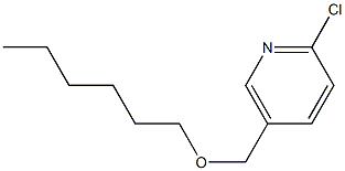 2-chloro-5-[(hexyloxy)methyl]pyridine Struktur