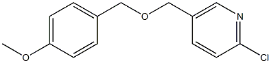 2-chloro-5-{[(4-methoxyphenyl)methoxy]methyl}pyridine Struktur