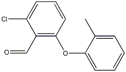 2-chloro-6-(2-methylphenoxy)benzaldehyde Struktur