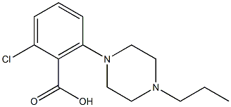 2-chloro-6-(4-propylpiperazin-1-yl)benzoic acid Struktur