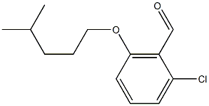 2-chloro-6-[(4-methylpentyl)oxy]benzaldehyde Struktur