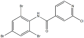 2-chloro-N-(2,4,6-tribromophenyl)pyridine-4-carboxamide Struktur