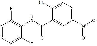 2-chloro-N-(2,6-difluorophenyl)-5-nitrobenzamide Struktur