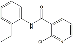 2-chloro-N-(2-ethylphenyl)pyridine-3-carboxamide Struktur