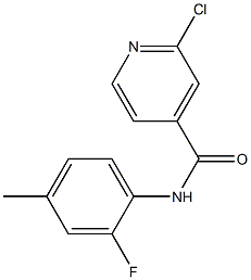 2-chloro-N-(2-fluoro-4-methylphenyl)pyridine-4-carboxamide Struktur