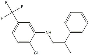 2-chloro-N-(2-phenylpropyl)-5-(trifluoromethyl)aniline Struktur