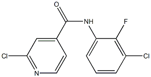 2-chloro-N-(3-chloro-2-fluorophenyl)pyridine-4-carboxamide Struktur