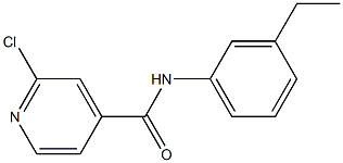 2-chloro-N-(3-ethylphenyl)pyridine-4-carboxamide Struktur