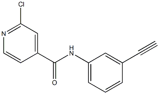 2-chloro-N-(3-ethynylphenyl)pyridine-4-carboxamide Struktur