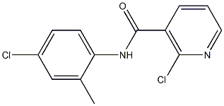 2-chloro-N-(4-chloro-2-methylphenyl)nicotinamide Struktur