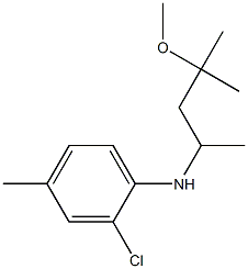 2-chloro-N-(4-methoxy-4-methylpentan-2-yl)-4-methylaniline Struktur