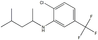 2-chloro-N-(4-methylpentan-2-yl)-5-(trifluoromethyl)aniline Struktur