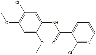 2-chloro-N-(5-chloro-2,4-dimethoxyphenyl)pyridine-3-carboxamide Struktur