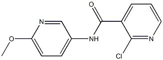 2-chloro-N-(6-methoxypyridin-3-yl)pyridine-3-carboxamide Struktur