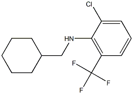 2-chloro-N-(cyclohexylmethyl)-6-(trifluoromethyl)aniline Struktur